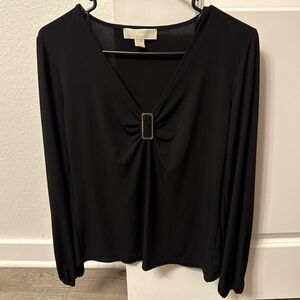 Michael Kors Dressy Black Blouse